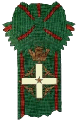 La fascia precedente insegna-Cavaliere di Gran Croce con Gran Collare-OMRI-insegne maschili e femminili